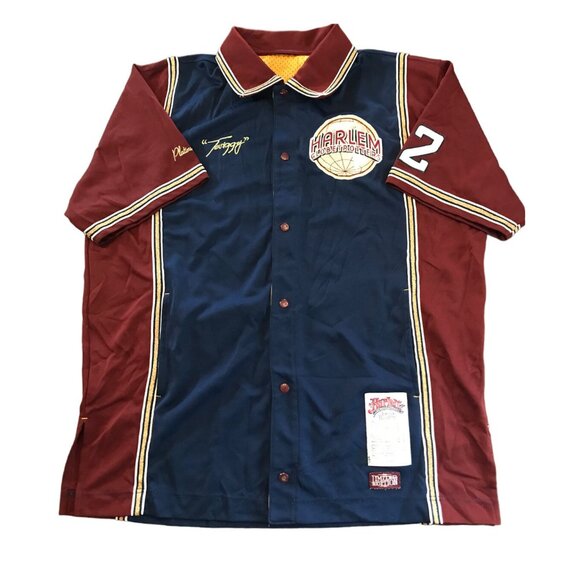 Limited Ed Harlem Globetrotters Platinum Fubu Twiggy #42 Warmup Jersey Shirt - Picture 1 of 10